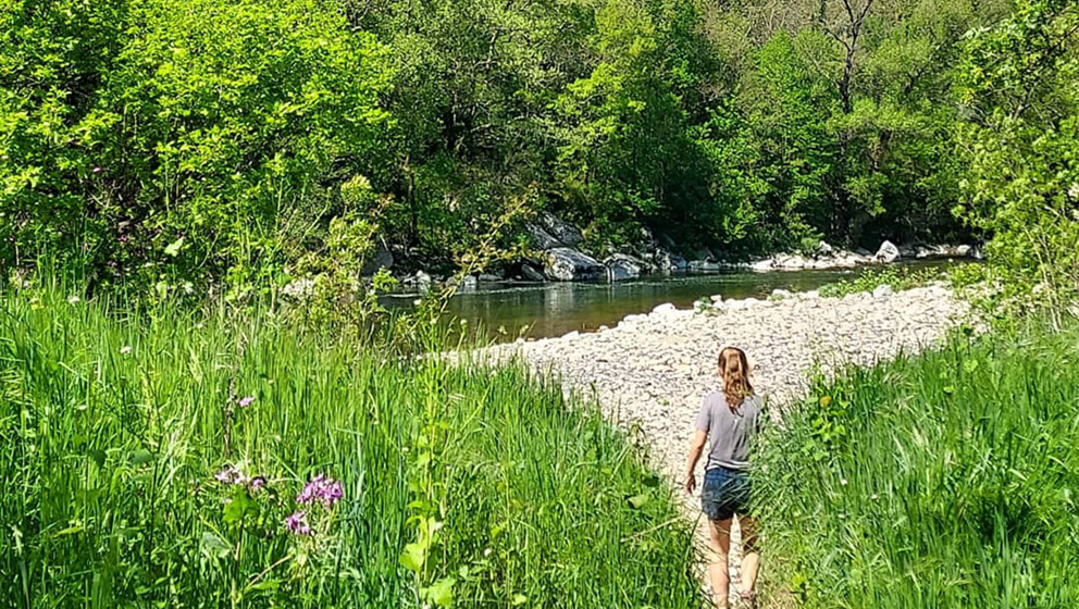 Baignade en rivière